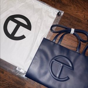 Medium Navy Telfar Bag